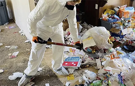Hoarder home cleanout